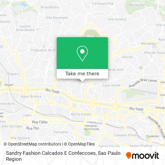 Sandry Fashion Calcados E Confeccoes map
