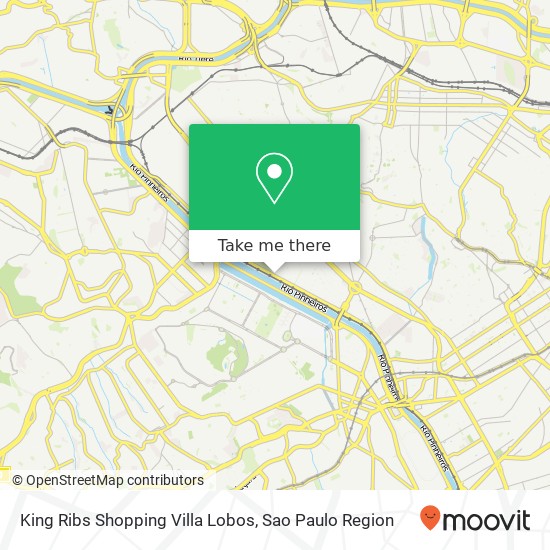 King Ribs Shopping Villa Lobos map