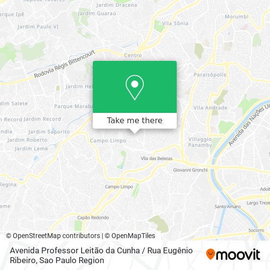 Avenida Professor Leitão da Cunha / Rua Eugênio Ribeiro map