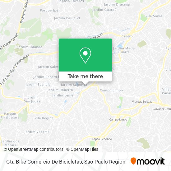 Gta Bike Comercio De Bicicletas map