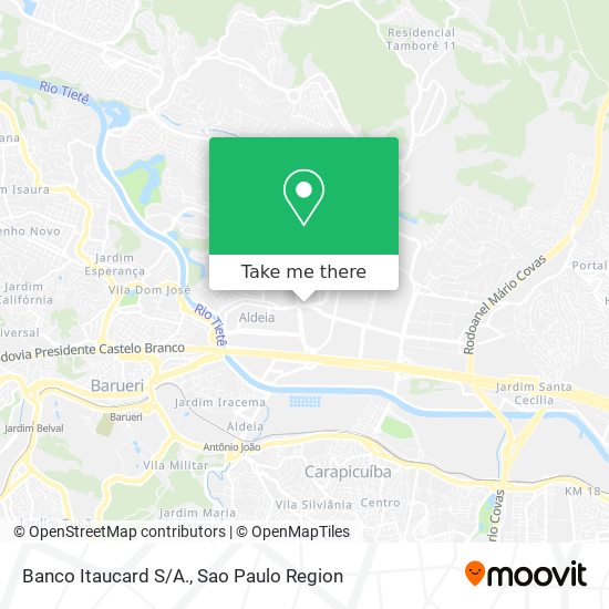 Banco Itaucard S/A. map