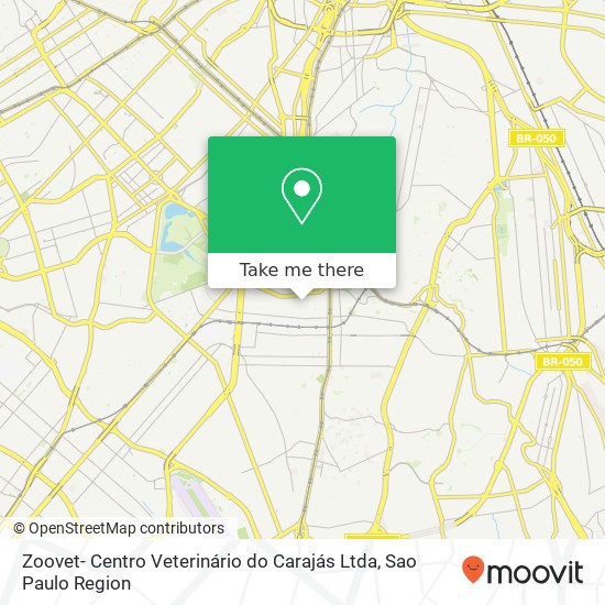 Mapa Zoovet- Centro Veterinário do Carajás Ltda