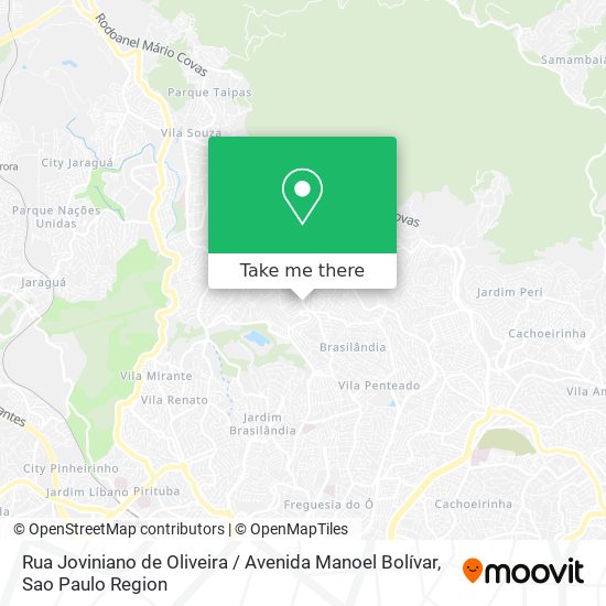 Mapa Rua Joviniano de Oliveira / Avenida Manoel Bolívar
