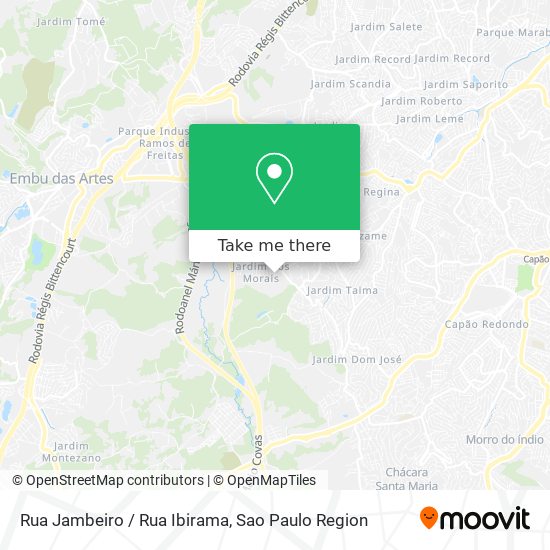 Rua Jambeiro / Rua Ibirama map