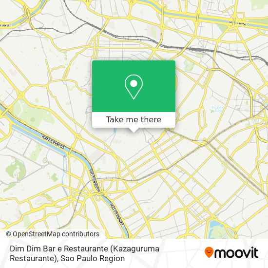 Mapa Dim Dim Bar e Restaurante (Kazaguruma Restaurante)