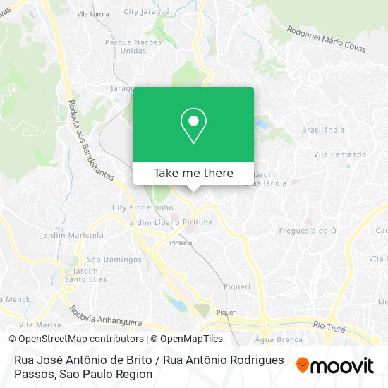 Rua José Antônio de Brito / Rua Antônio Rodrigues Passos map