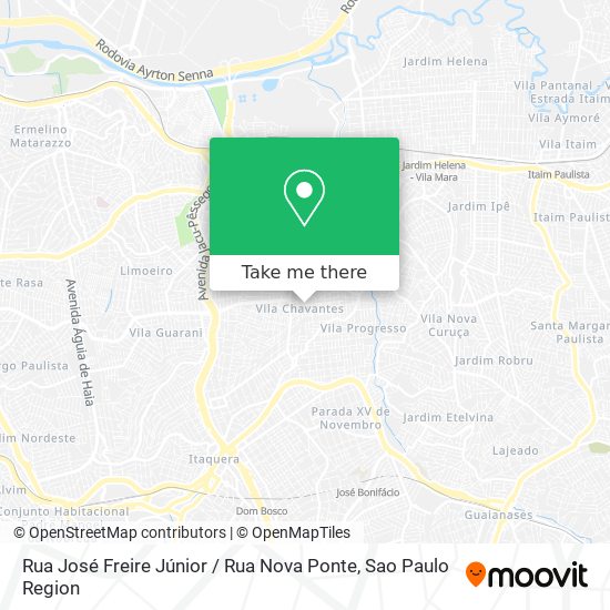 Rua José Freire Júnior / Rua Nova Ponte map