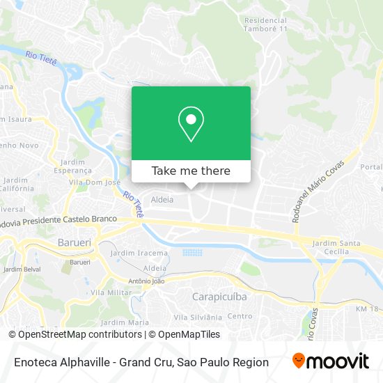 Mapa Enoteca Alphaville - Grand Cru