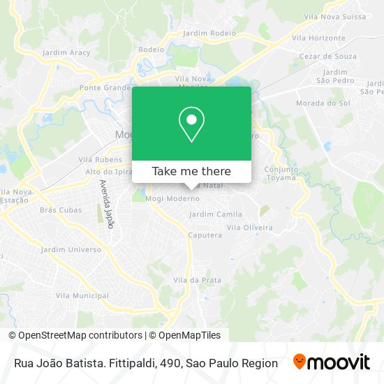 Rua João Batista. Fittipaldi, 490 map
