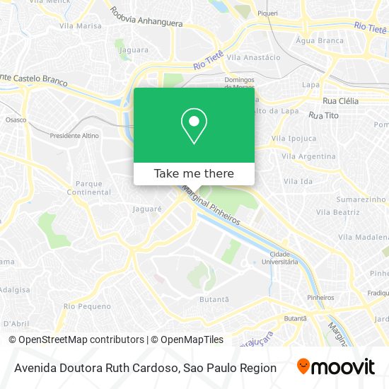 Mapa Avenida Doutora Ruth Cardoso