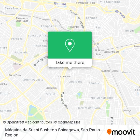 Máquina de Sushi Sushitop Shinagawa map