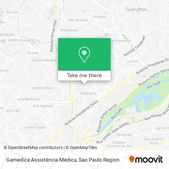 Mapa Gamedica Assistência Médica