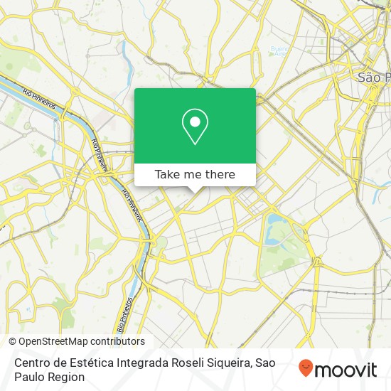 Mapa Centro de Estética Integrada Roseli Siqueira