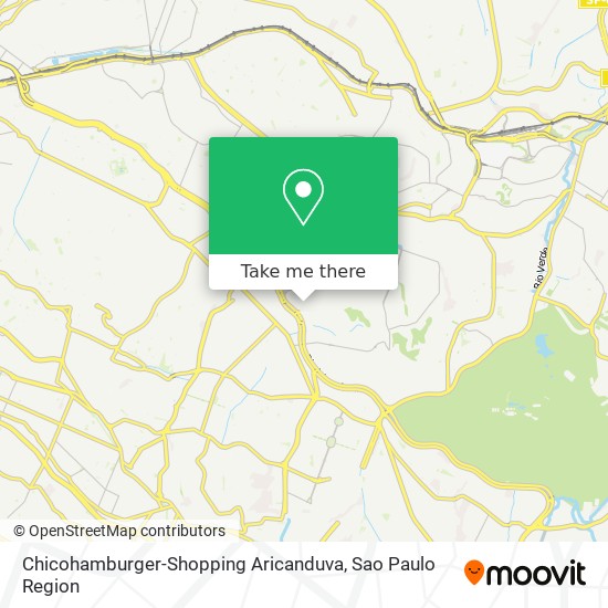 Mapa Chicohamburger-Shopping Aricanduva