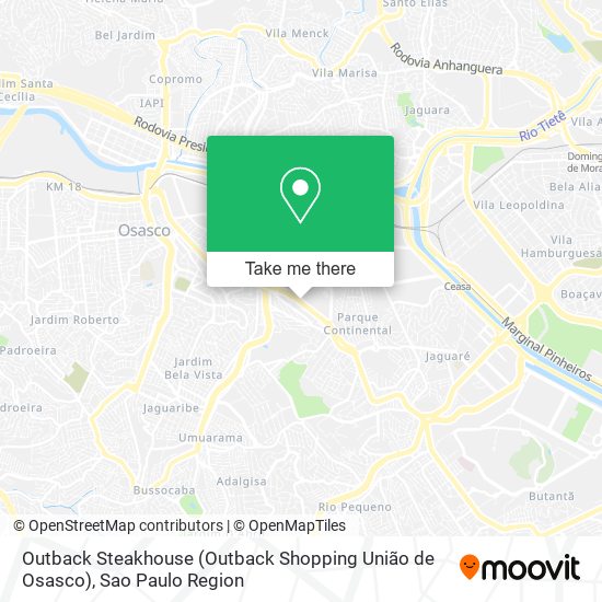 Outback Steakhouse (Outback Shopping União de Osasco) map