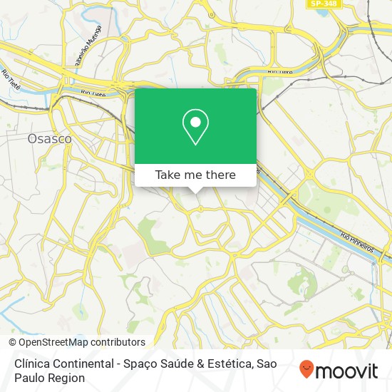 Mapa Clínica Continental - Spaço Saúde & Estética
