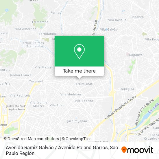 Avenida Ramiz Galvão / Avenida Roland Garros map