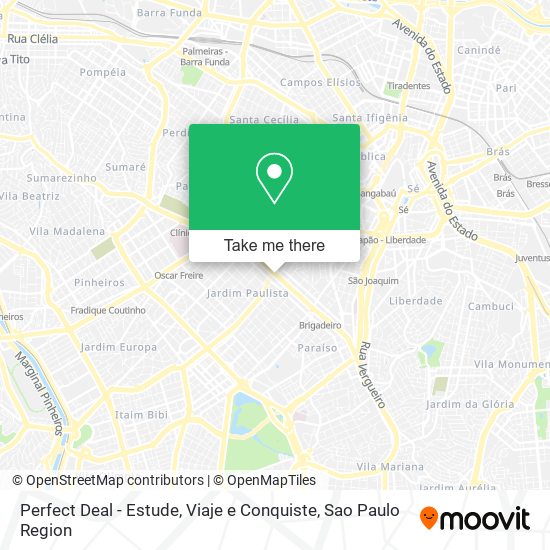 Perfect Deal - Estude, Viaje e Conquiste map