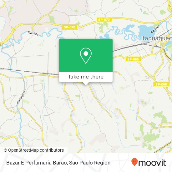 Mapa Bazar E Perfumaria Barao