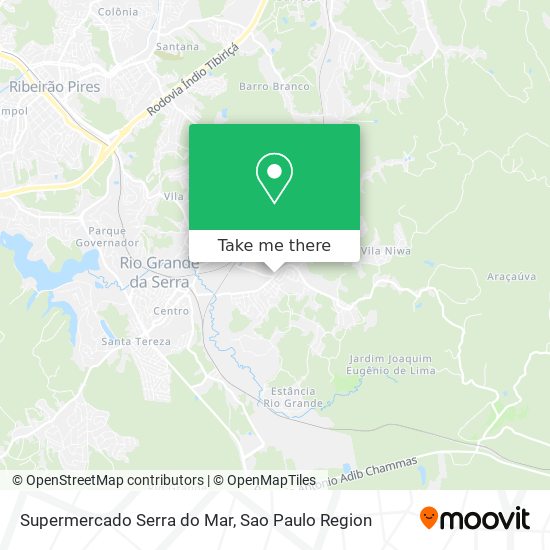 Supermercado Serra do Mar map