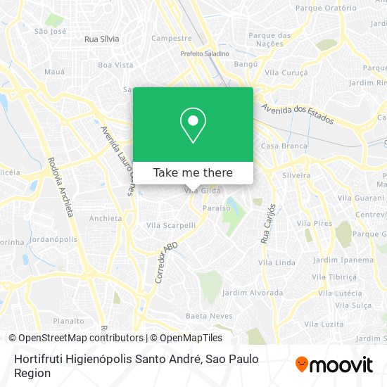 Hortifruti Higienópolis Santo André map