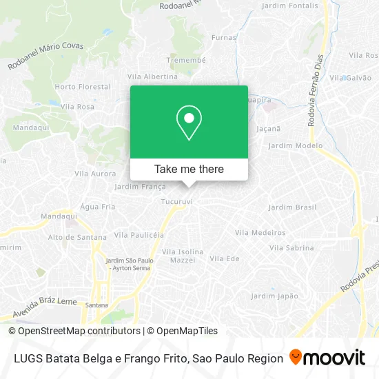 LUGS Batata Belga e Frango Frito map