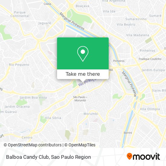 Balboa Candy Club map