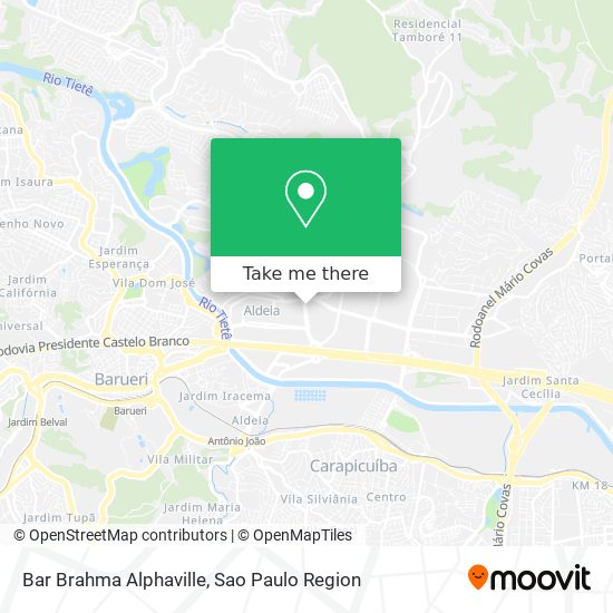 Mapa Bar Brahma Alphaville