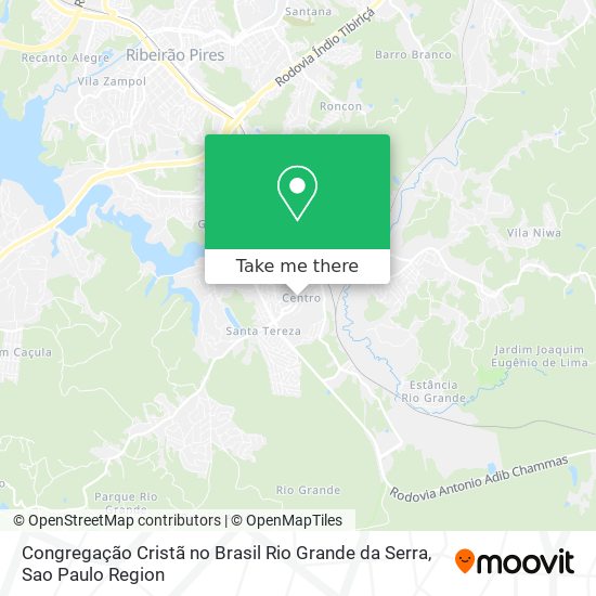 Congregação Cristã no Brasil Rio Grande da Serra map