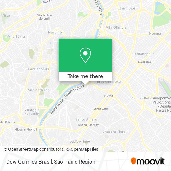 Dow Química Brasil map