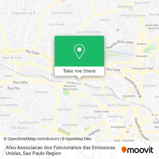 Afeu Associacao dos Funcionarios das Emissoras Unidas map