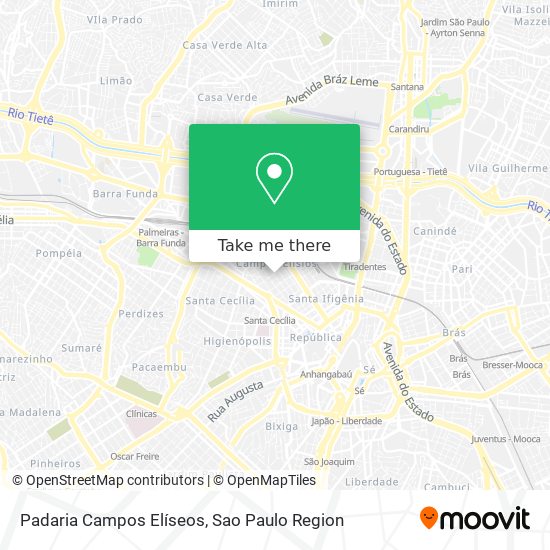 Padaria Campos Elíseos map