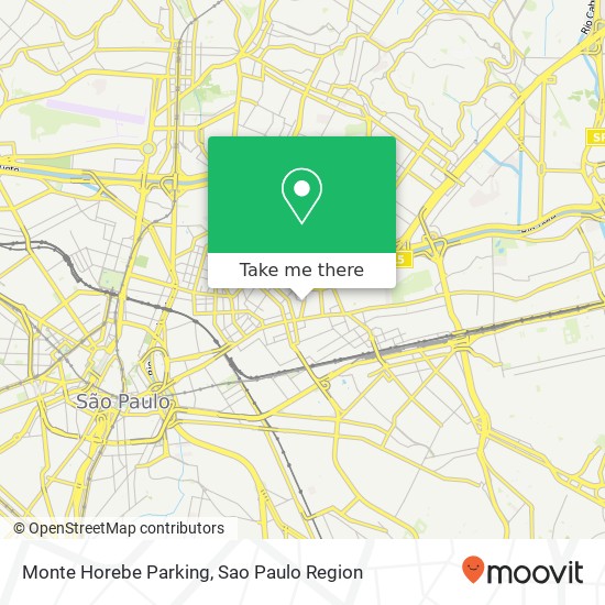 Mapa Monte Horebe Parking
