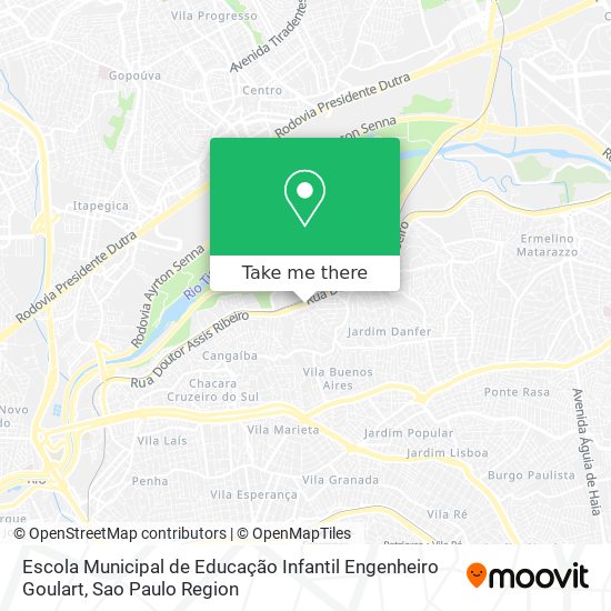 Mapa Escola Municipal de Educação Infantil Engenheiro Goulart