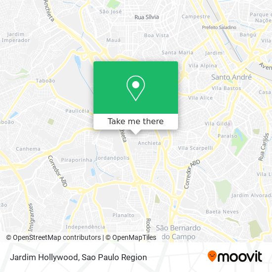 Mapa Jardim Hollywood