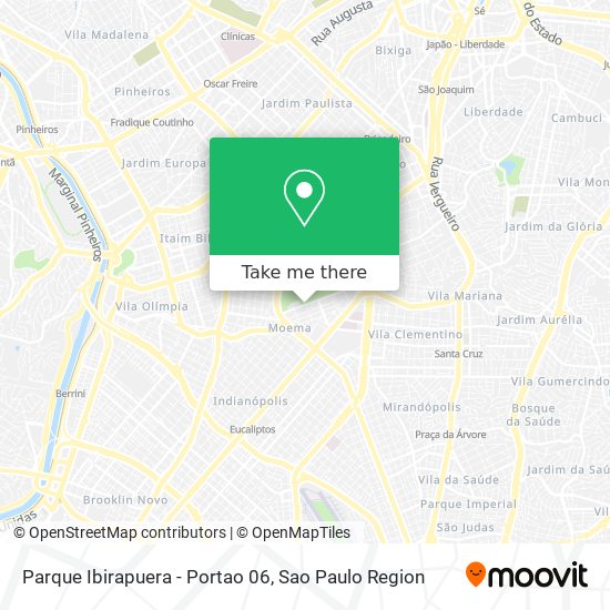Parque Ibirapuera - Portao 06 map