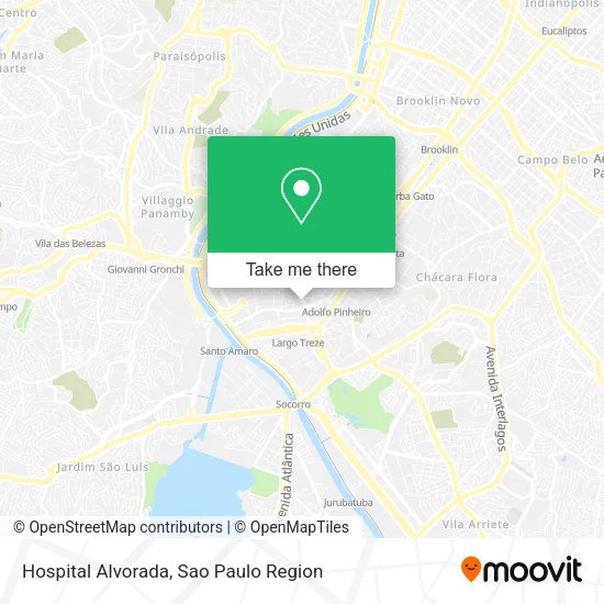 Hospital Alvorada map