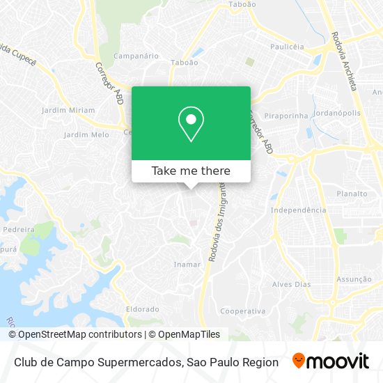 Mapa Club de Campo Supermercados