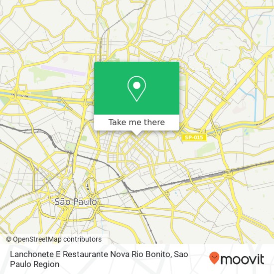 Mapa Lanchonete E Restaurante Nova Rio Bonito