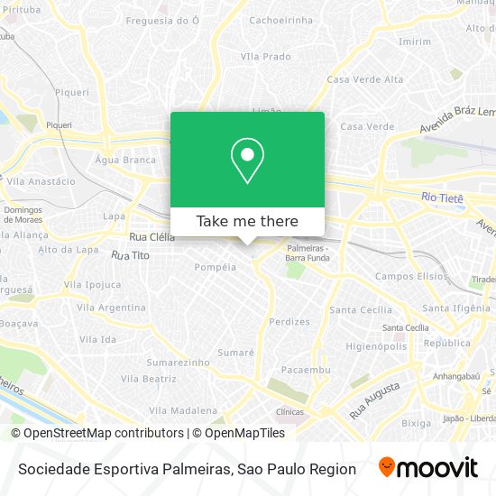 Sociedade Esportiva Palmeiras map