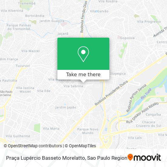 Praça Lupércio Basseto Morelatto map