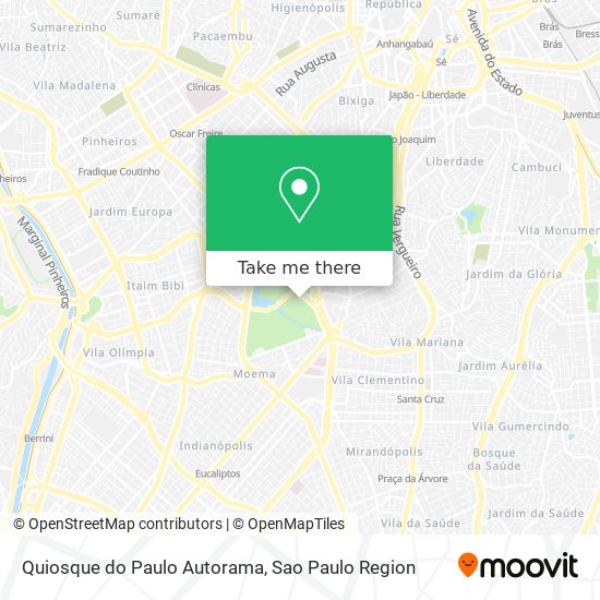 Mapa Quiosque do Paulo Autorama