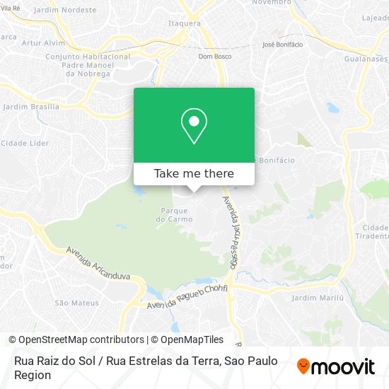 Rua Raiz do Sol / Rua Estrelas da Terra map