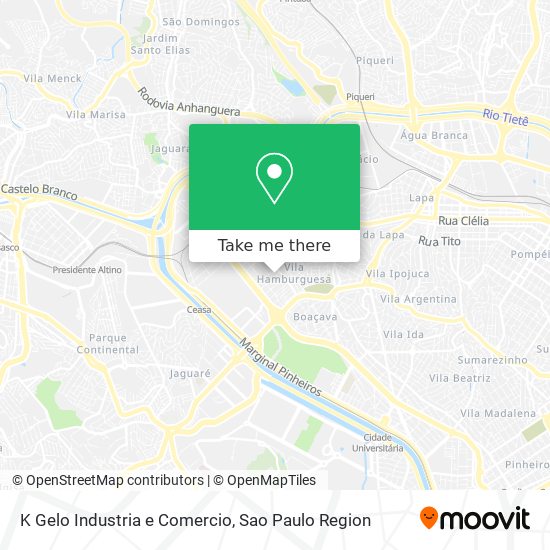 K Gelo Industria e Comercio map