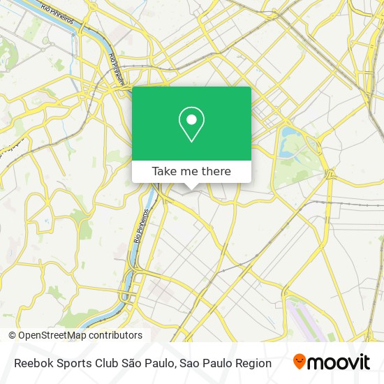 Reebok Sports Club São Paulo map