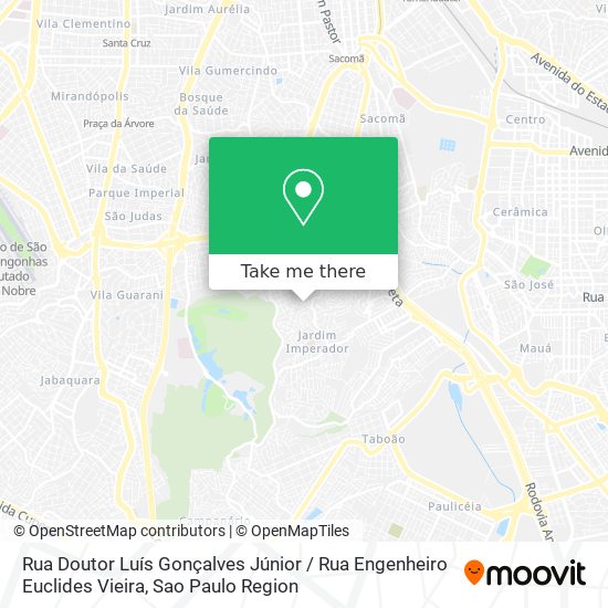 Mapa Rua Doutor Luís Gonçalves Júnior / Rua Engenheiro Euclides Vieira