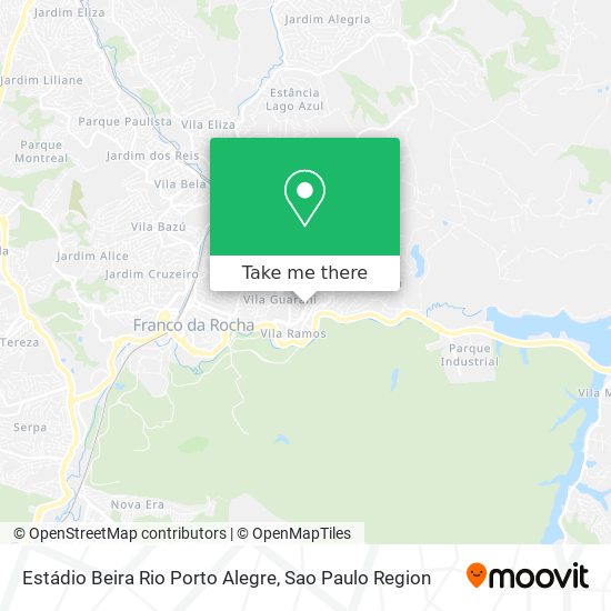 Estádio Beira Rio Porto Alegre map