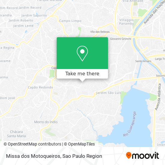 Missa dos Motoqueiros map