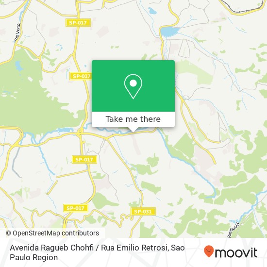 Mapa Avenida Ragueb Chohfi / Rua Emilio Retrosi