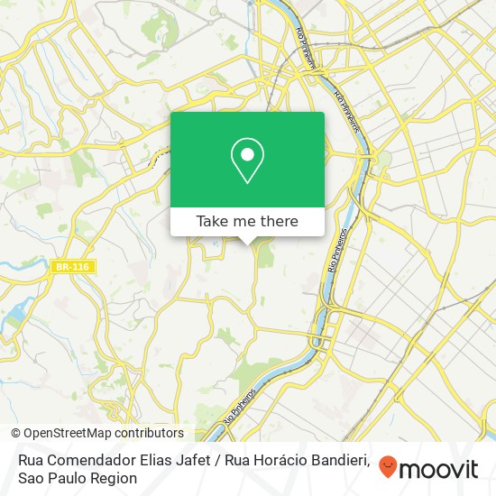 Mapa Rua Comendador Elias Jafet / Rua Horácio Bandieri